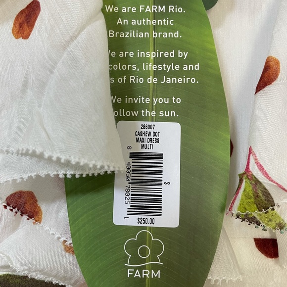 SOLD FARMRIO Cashew Dot Maxi Dress NWT S $250 - Picture 6 of 6